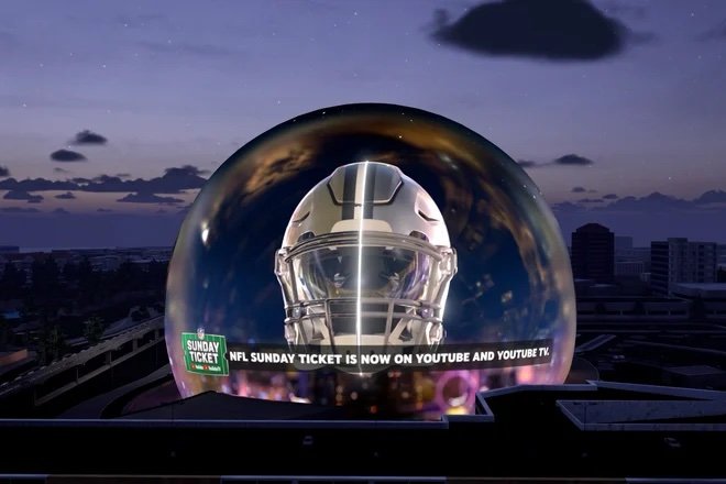 YouTube places first significant ad buy on the Las Vegas Exosphere
