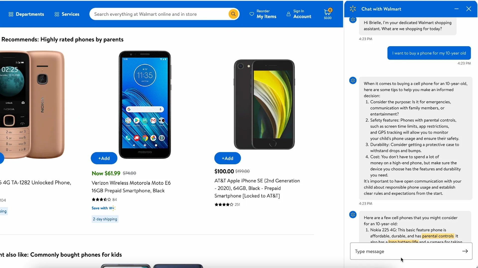Walmart experiments with generative AI to help people shop