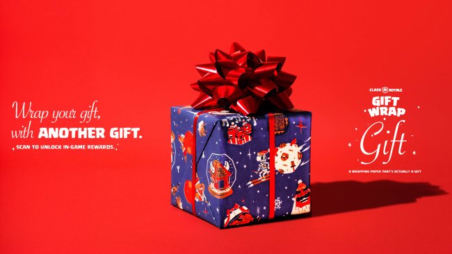 QR Code Wrapping Paper: Clash Royale’s Holiday Twist