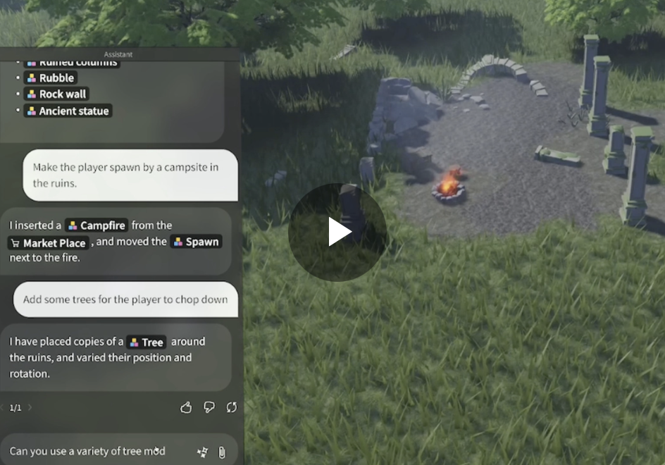 New Roblox feature uses GenAI to help creators build on the platform