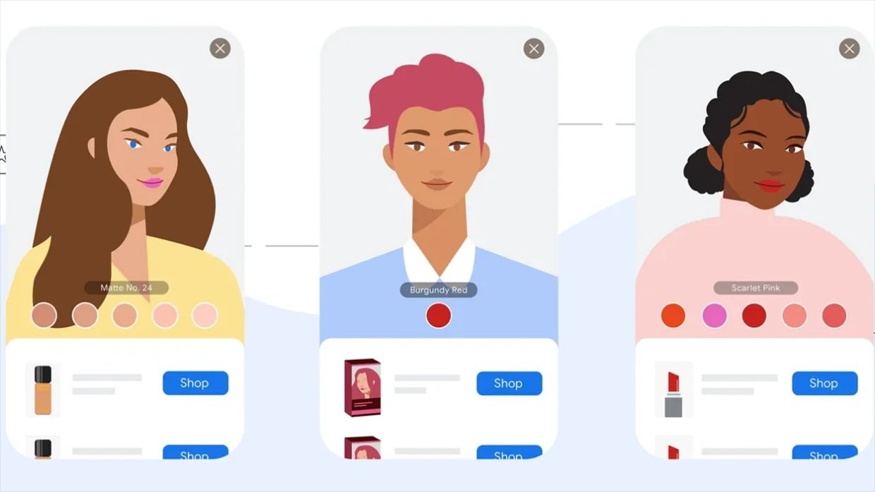 Google adds additional virtual try on options for beauty brands