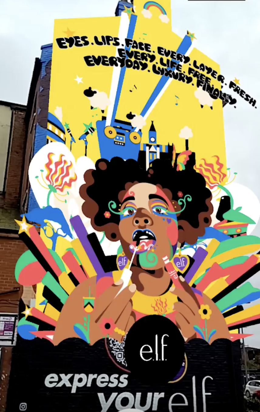 e.l.f Beauty launches AR-enhanced murals