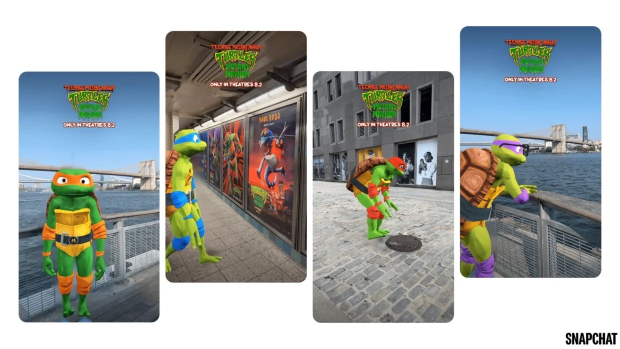 Paramount’s Snap AR Lens Turns Fans into Teenage Mutant Ninja Turtles