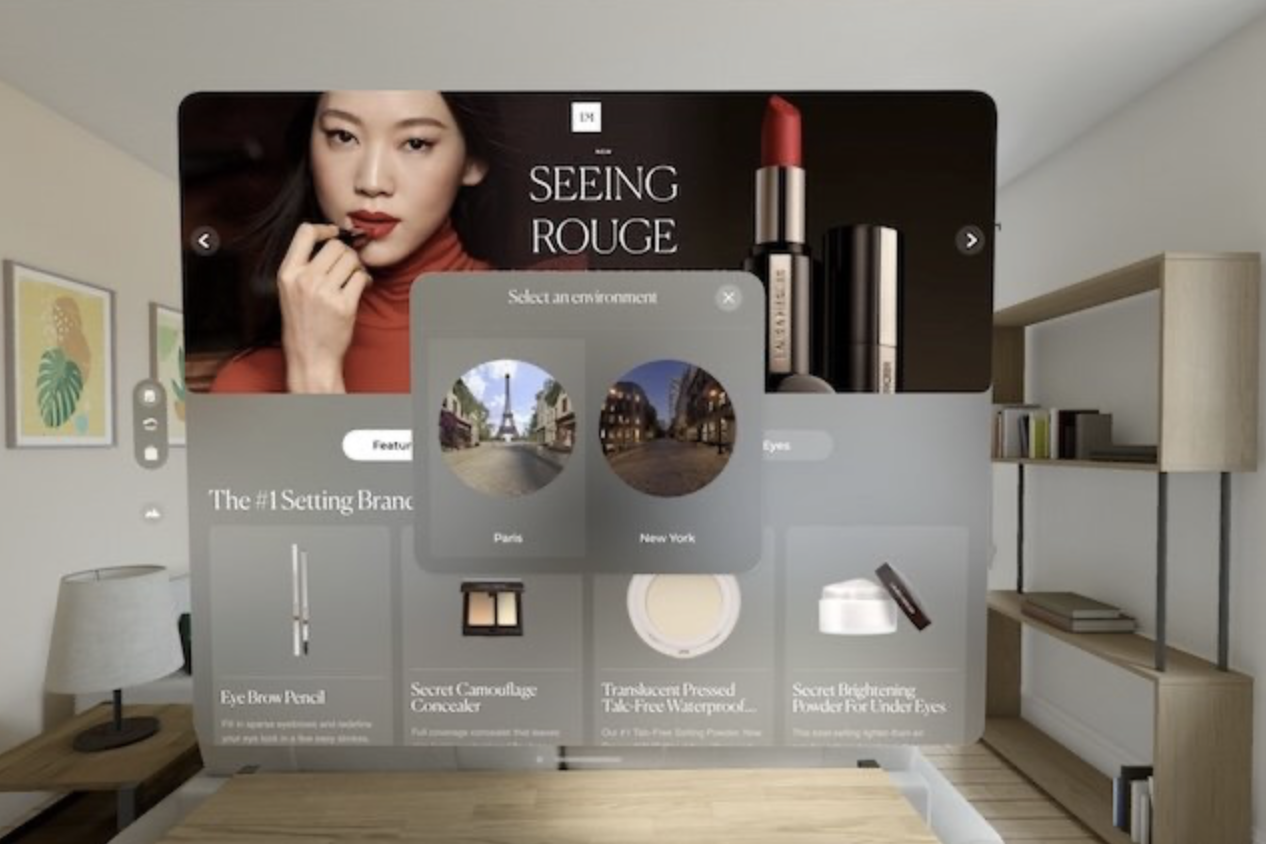 Laura Mercier Brings Beauty Shopping to Apple Vision Pro