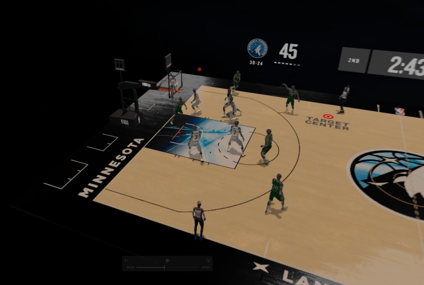 The NBA’s Vision Pro App Brings Miniature Basketball to Your Table
