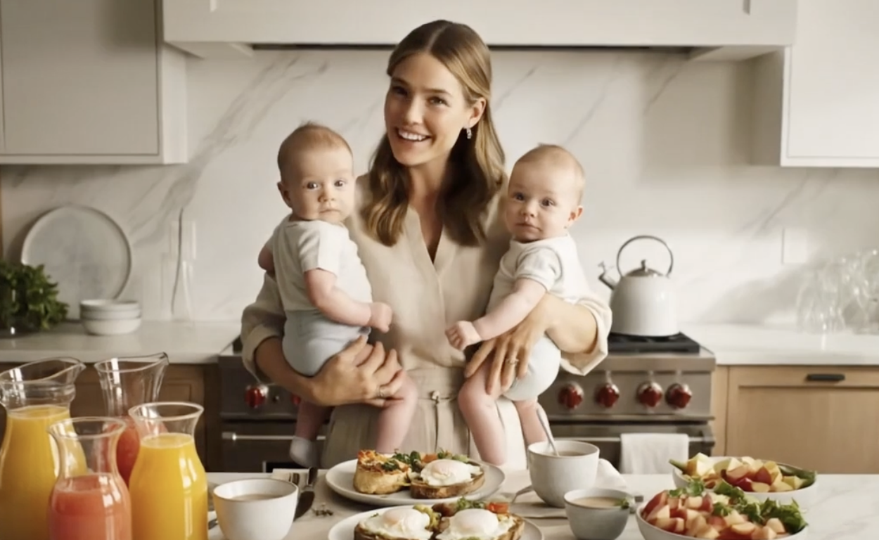 Even the Mom in This Ad Knows She’s Fake